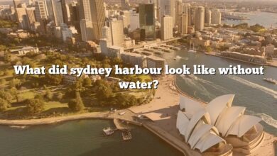 What did sydney harbour look like without water?