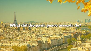 What did the paris peace accords do?