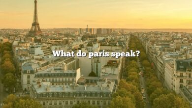 What do paris speak?