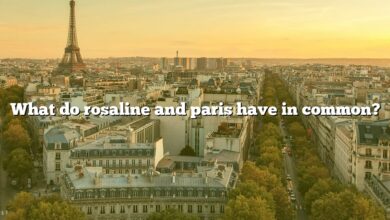 What do rosaline and paris have in common?
