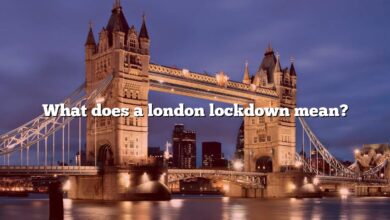 What does a london lockdown mean?