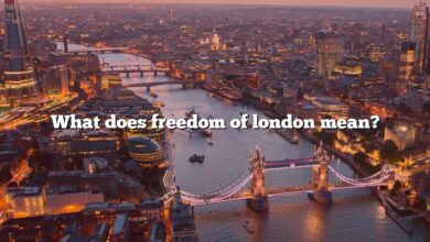 What does freedom of london mean?