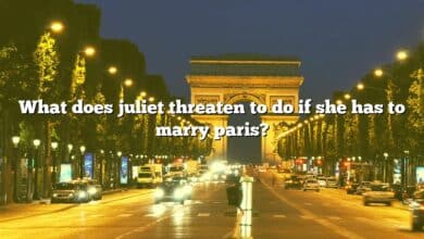 What does juliet threaten to do if she has to marry paris?