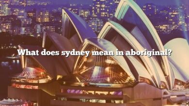 What does sydney mean in aboriginal?