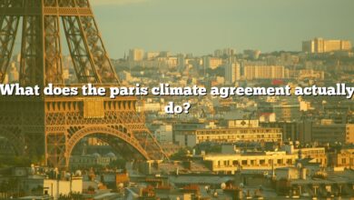 What does the paris climate agreement actually do?