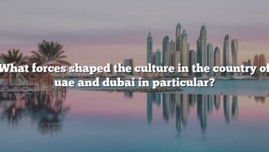 What forces shaped the culture in the country of uae and dubai in particular?