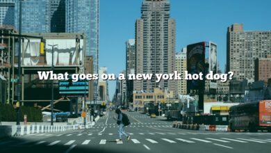 What goes on a new york hot dog?
