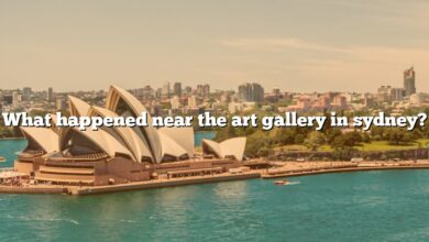 What happened near the art gallery in sydney?