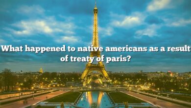 What happened to native americans as a result of treaty of paris?
