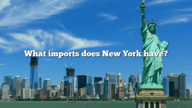 What imports does New York have?