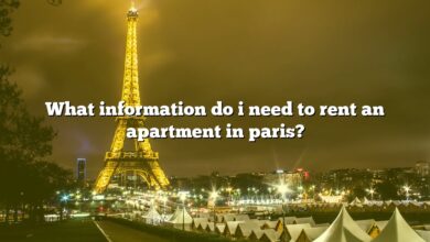 What information do i need to rent an apartment in paris?