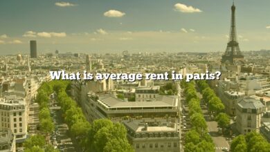 What is average rent in paris?