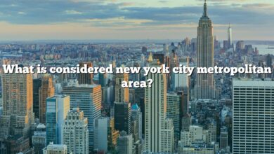What is considered new york city metropolitan area?