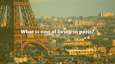What is cost of living in paris?