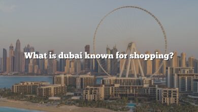 What is dubai known for shopping?