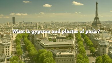 What is gypsum and plaster of paris?