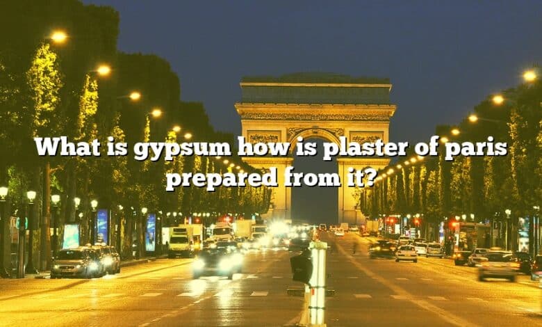 What is gypsum how is plaster of paris prepared from it?