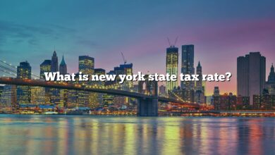 What is new york state tax rate?