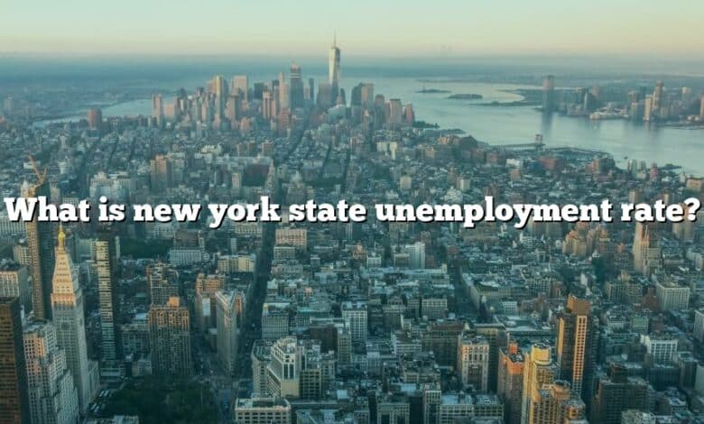 What is new york state unemployment rate?