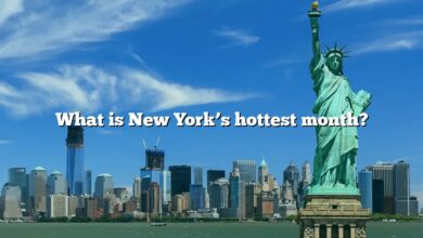 What is New York’s hottest month?