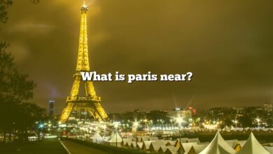 What is paris near?