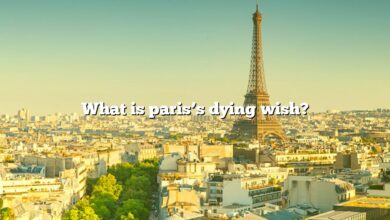 What is paris’s dying wish?