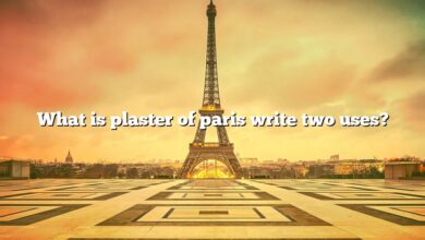 What is plaster of paris write two uses?