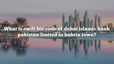 What is swift bic code of dubai islamic bank pakistan limited in bahria town?
