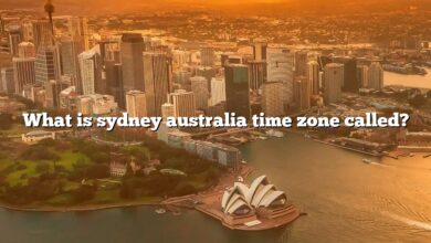 What is sydney australia time zone called?