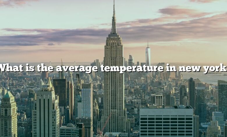What is the average temperature in new york?