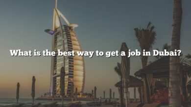 What is the best way to get a job in Dubai?