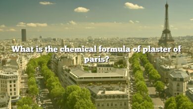 What is the chemical formula of plaster of paris?