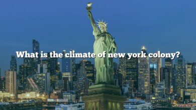 What is the climate of new york colony?