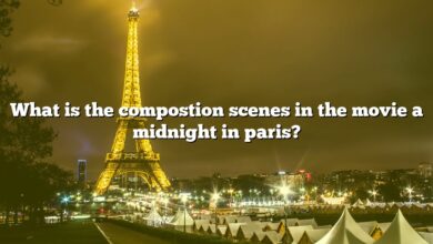 What is the compostion scenes in the movie a midnight in paris?
