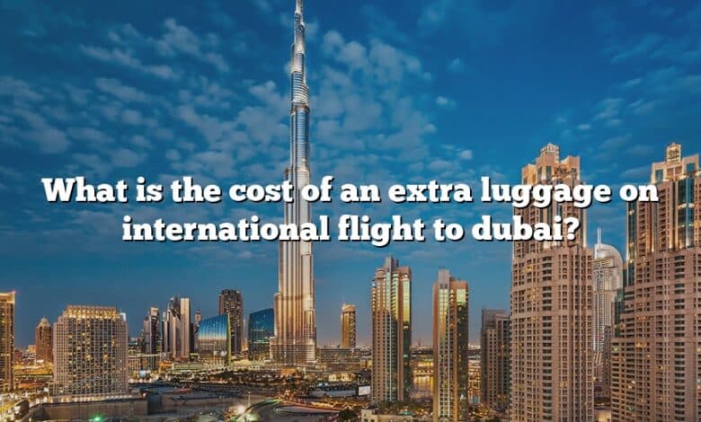 What is the cost of an extra luggage on international flight to dubai?