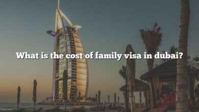 What is the cost of family visa in dubai?
