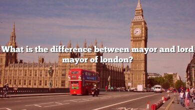 What is the difference between mayor and lord mayor of london?