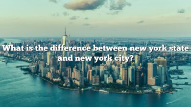 What is the difference between new york state and new york city?