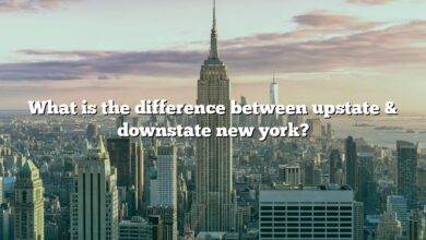 What is the difference between upstate & downstate new york?
