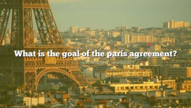 What is the goal of the paris agreement?