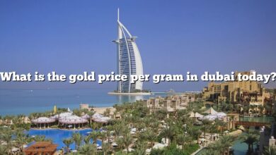 What is the gold price per gram in dubai today?