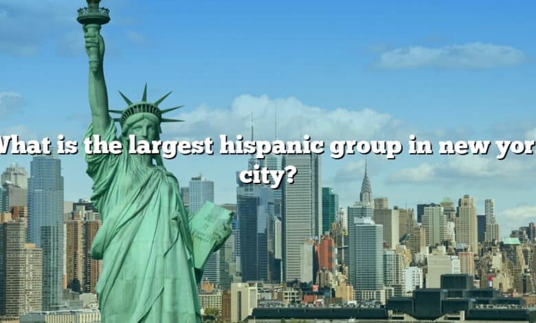 What is the largest hispanic group in new york city?