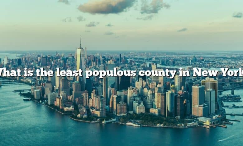 What is the least populous county in New York?