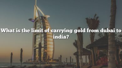What is the limit of carrying gold from dubai to india?