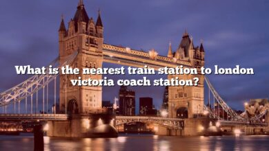 What is the nearest train station to london victoria coach station?