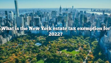 What is the New York estate tax exemption for 2022?