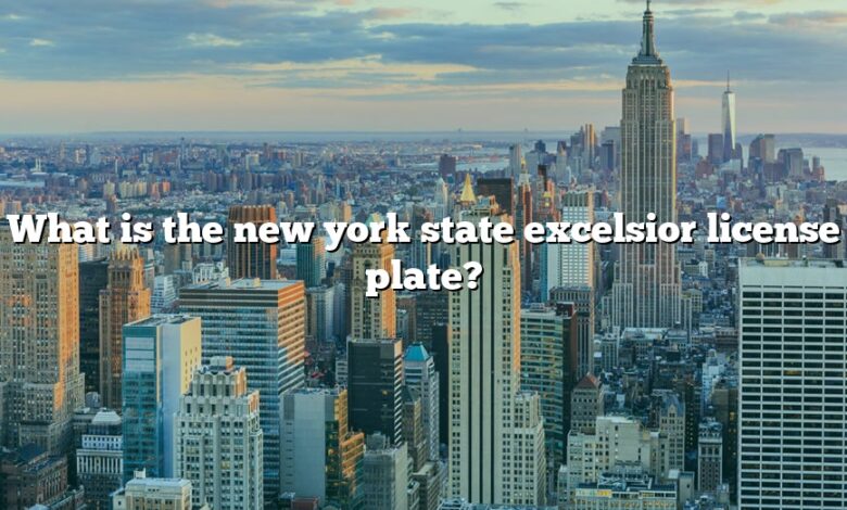 What is the new york state excelsior license plate?