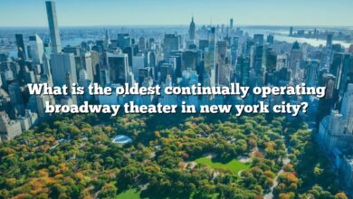 What is the oldest continually operating broadway theater in new york city?