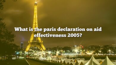 What is the paris declaration on aid effectiveness 2005?