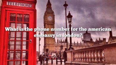 What is the phone number for the american embassy in london?